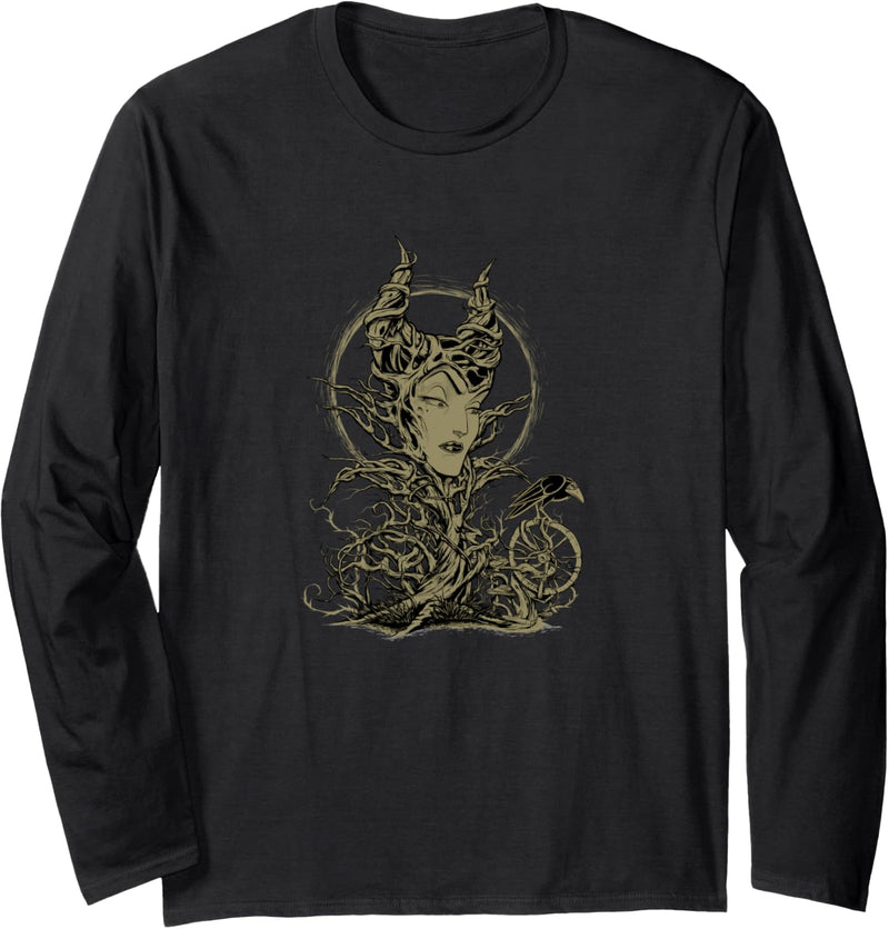 Disney Sleeping Beauty Maleficent Crow Branches Langarmshirt