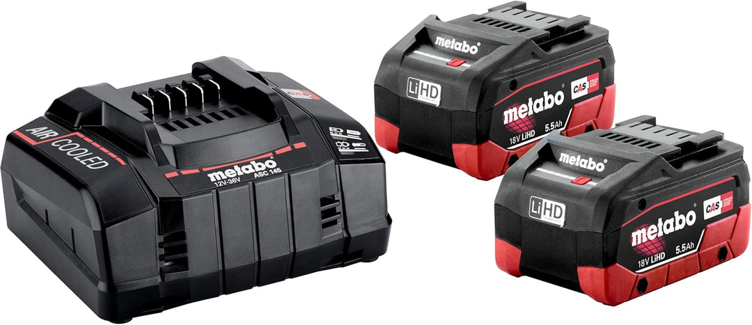 Metabo Basis-Set 2 x LiHD 5.5 Ah (685122000) Art des Akkupacks: LiHD, Spannung des Akkupacks: 18 V,