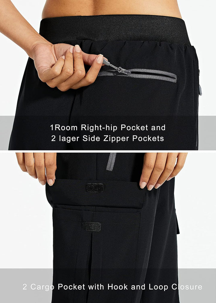 Cargohose Jogginghose Damen Wanderhose Leichte Schnelltrocknende Trekkinghose Outdoorhose Stretch Ar