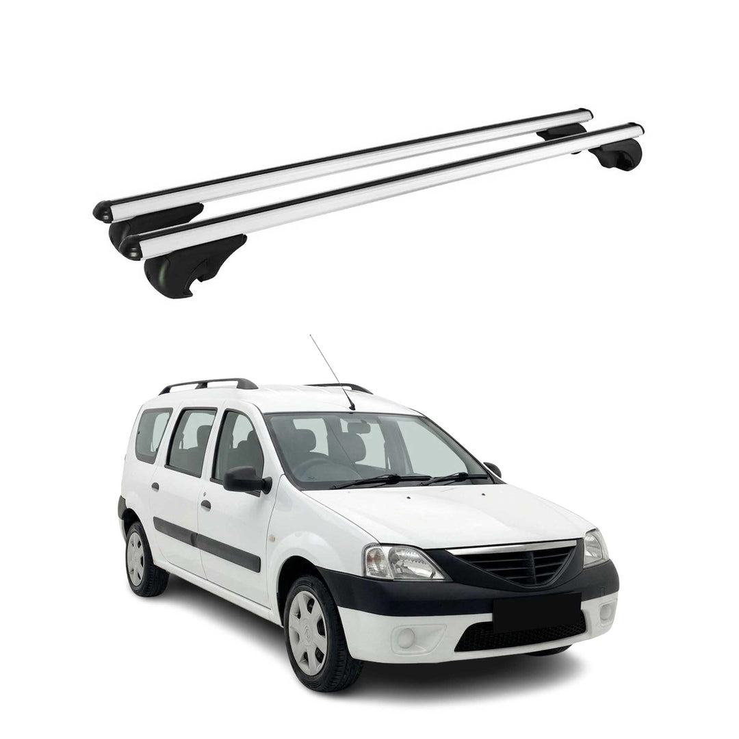 OMAC Aluminium Dachträger Querträger für Dacia Logan MCV I 2006-2013 – TÜV/DIN 75302:2019 – Abschlie