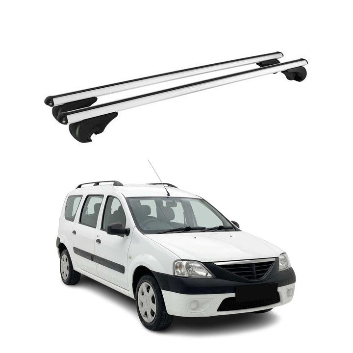 OMAC Aluminium Dachträger Querträger für Dacia Logan MCV I 2006-2013 – TÜV/DIN 75302:2019 – Abschlie