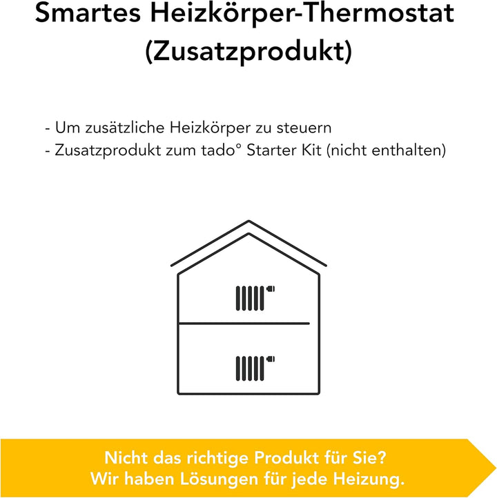 tado° smartes Heizkörperthermostat 3er-Pack – Wifi Zusatzprodukt als Thermostat für Heizung und digi