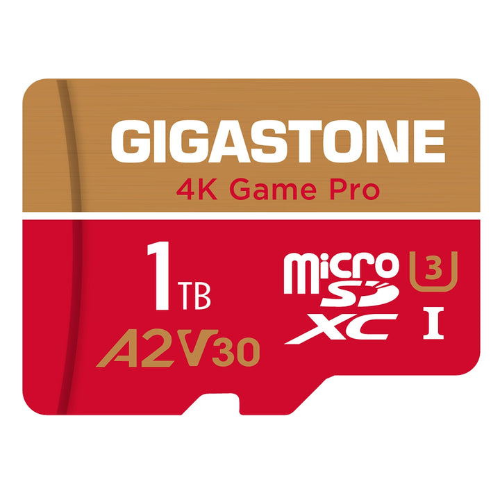Nur für Switch 1 GGIGASTONE 1TB Micro SD Karte, 4K Game Pro, bis zu 150/130 MB/s, MicroSDXC Speicher