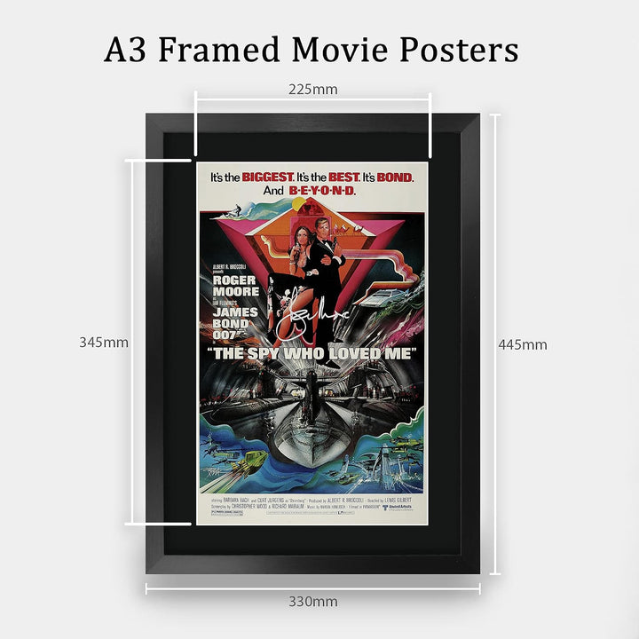 HWC Trading A3 FR James Bond - Der Spion, der mich liebte Movie Poster Roger Moore Geschenk GESTALTE