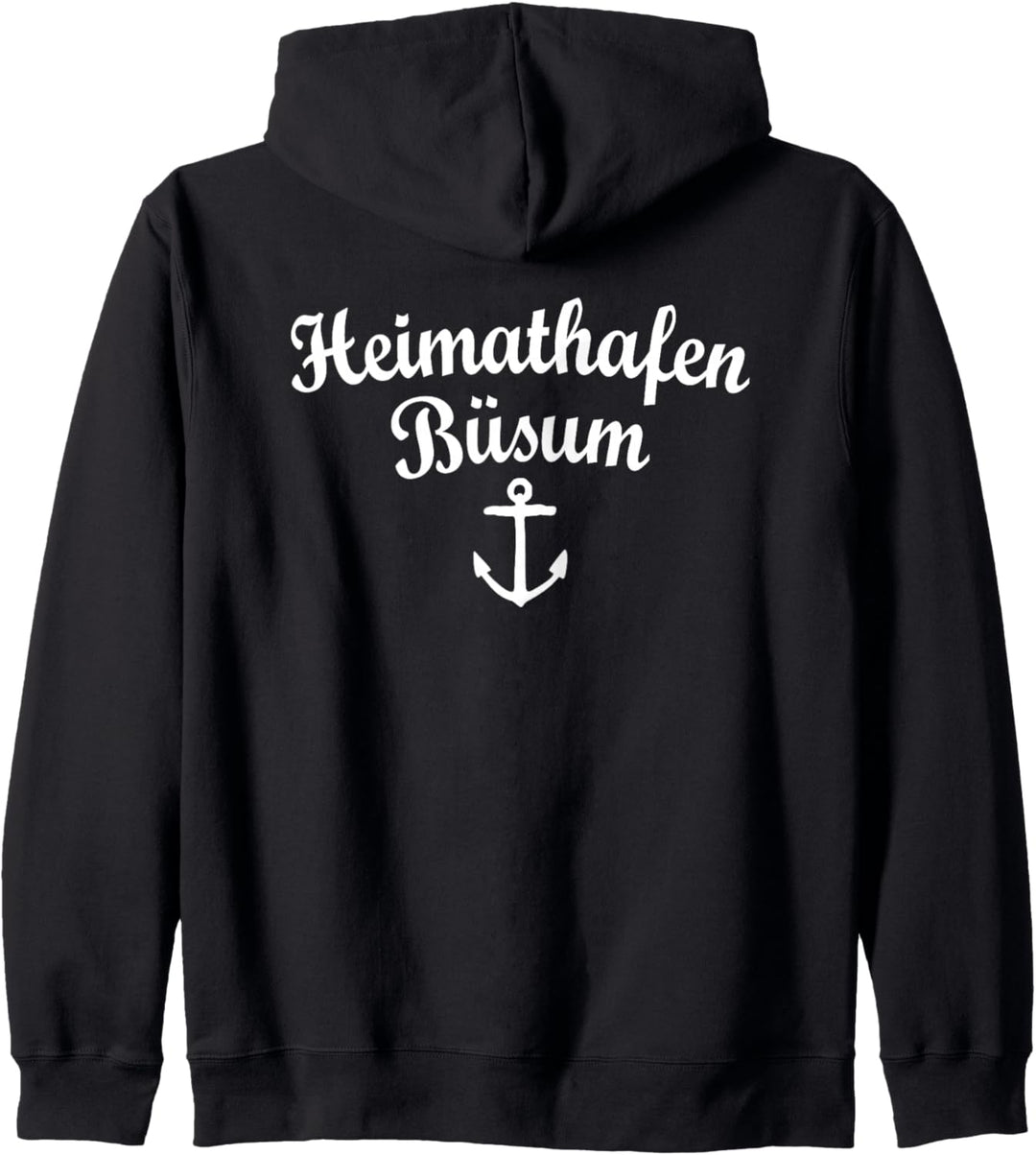 Heimathafen Büsum (Weiss) Büsum Kapuzenjacke