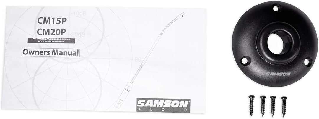Samson CM20P Schwanenhals Mikrofon 50cm, Schwarz 50 cm, 50 cm