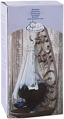 Esschert Gusseisenhalterung Glasbarometer, transpartent, 13,9 x 12 x 27,7 cm Single, Single