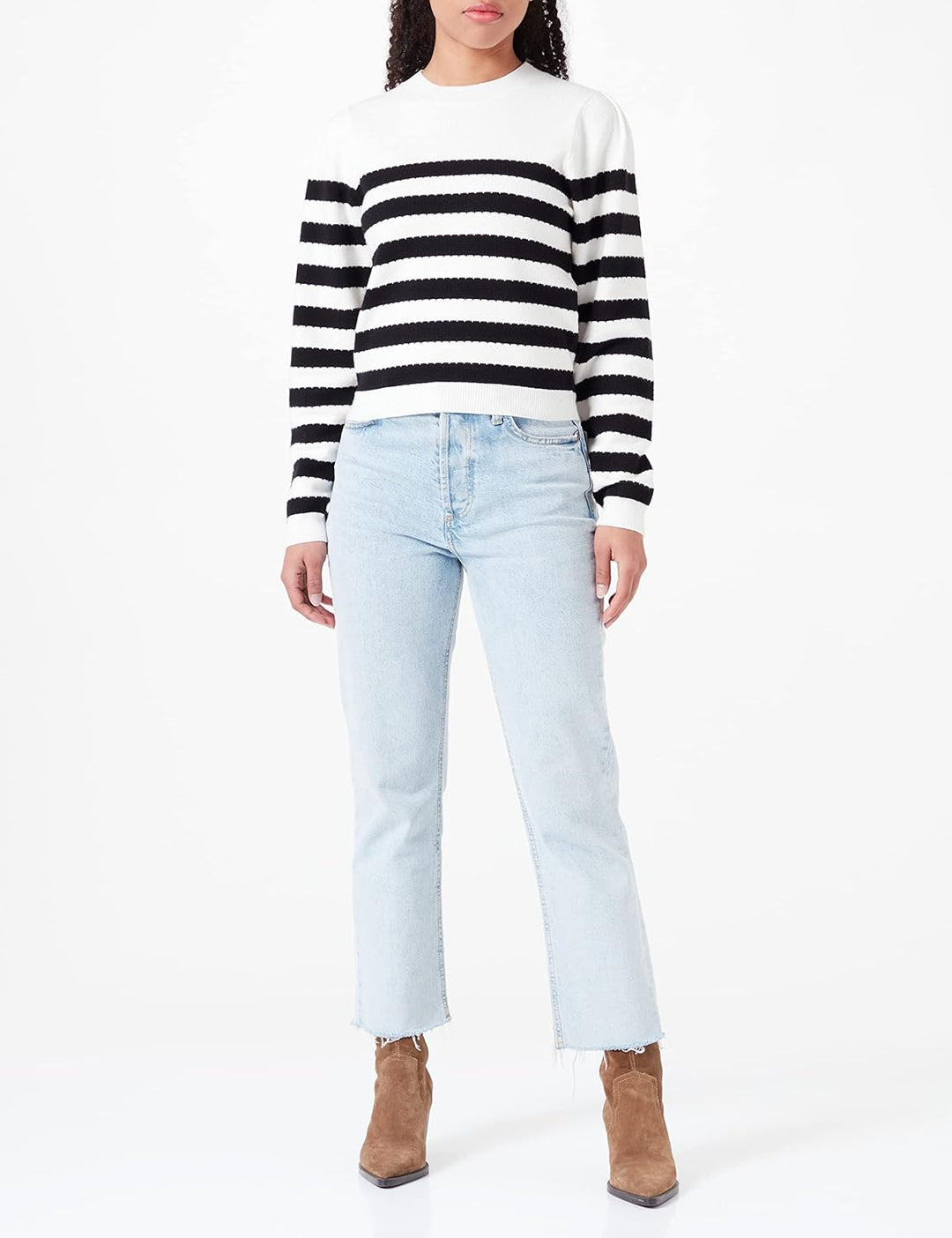 Morgan Damen Pullover L Schwarz / Off-white, L Schwarz / Off-white