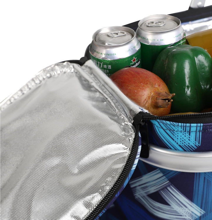 ALLCAMP 22L Einkaufskörbe Gross Isolierkorb Kühlkorb Kühltasche Picknickkorb Thermotasche Kühltasche