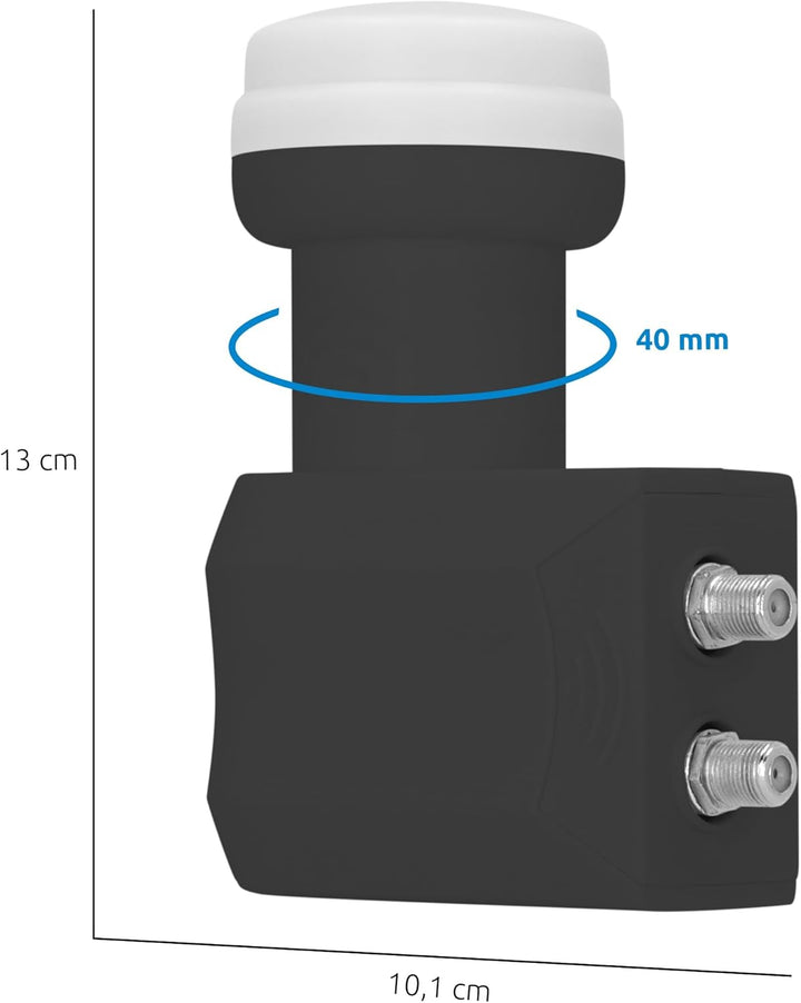 TechniSat Universal-Twin-LNB Black Edition 40mm, schwarz, BR