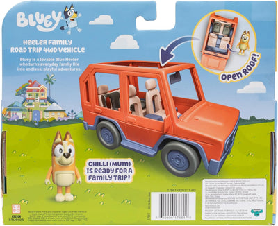 BlueY Heeler-Familienwagen; Ausflug mit Familie Heeler; enthält bewegliche Chilli-Figur; mit offenem