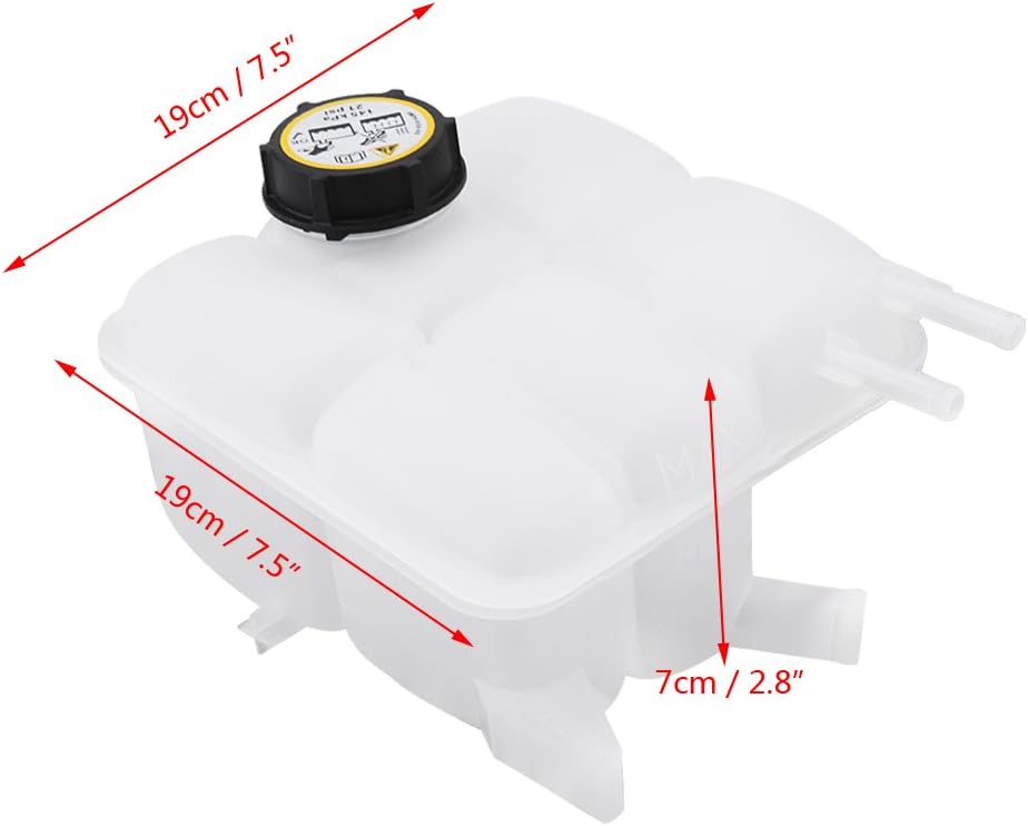 Kühlmittelbehälter, Qiilu Auto Kühlmittel Rückgewinnungstank Expansionsflasche Reservoir mit Kappe