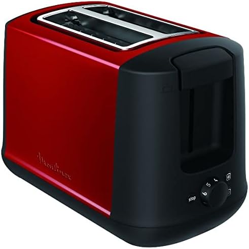 Moulinex lt340d11 2rebanada (S) 850 W rot, Edelstahl (Toaster – 2 Scheibe (S), Rot, Edelstahl, Rotat