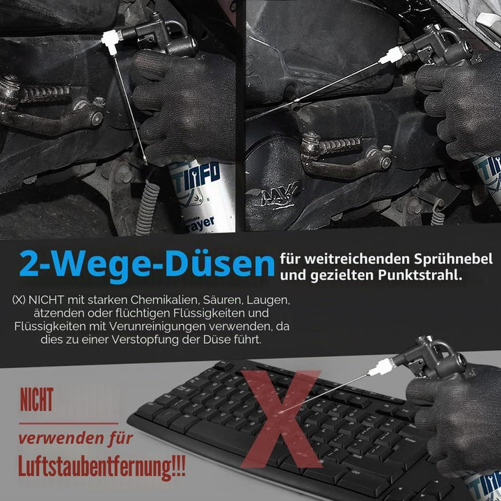 FIRSTINFO A1636 Patentierte Nachfüllbare Bremsenreiniger Sprühflasche, 650 ml Edelstahl Drucksprühge