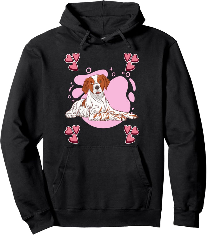 Damen Epagneu Breton Zeichnung Mädchen Epagneu Breton Pullover Hoodie