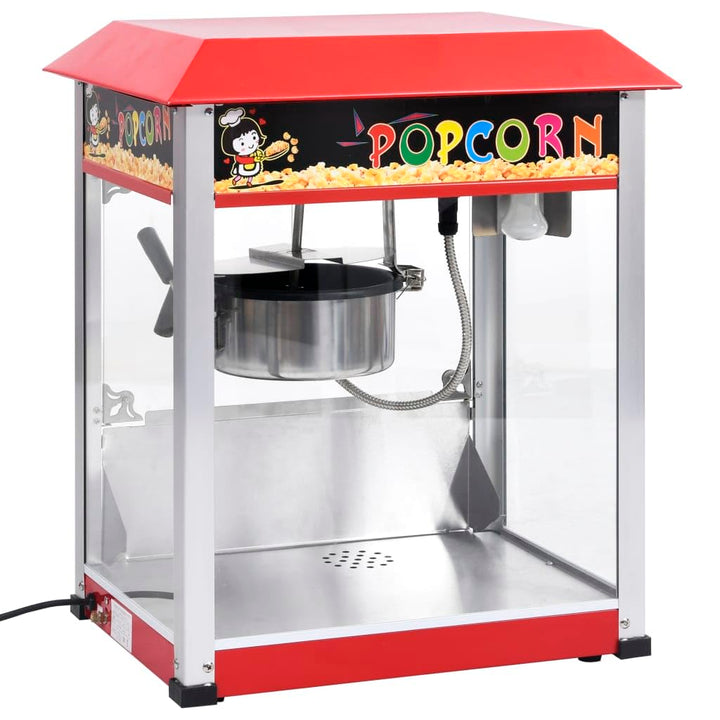 Popcornmaschine mit Teflon-Kochtopf 1400 W, Edelstahl, 2,7 L Fassungsvermögen, kompakt und platzspar