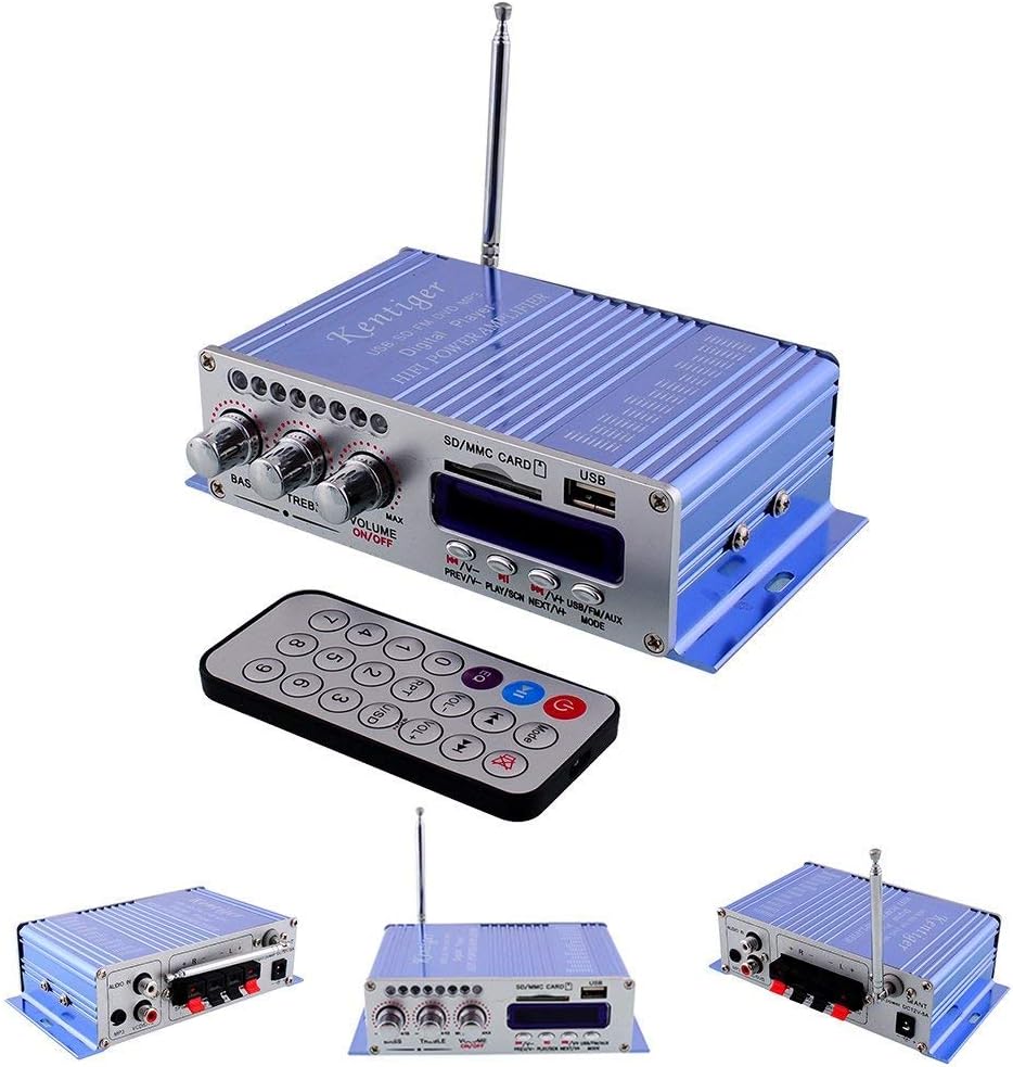 DollaTek 12V Hallo-Fi Digital Stereo Audio Verstärker USB SD DVD FM Audio Stereo Radio MP3 Lautsprec