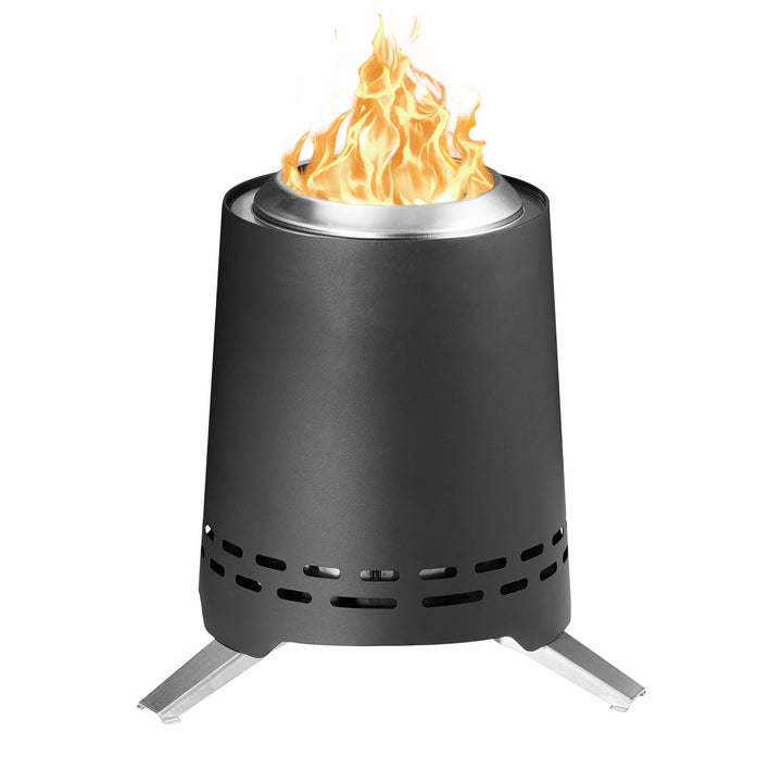 Onlyfire Tischfeuer Outdoor mit Tragetasche, Raucharmer Mini Tischkamin, Verbrennt Holz und Pelletbr