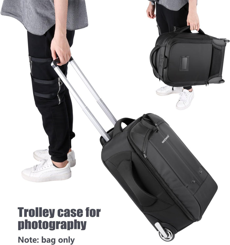 Neewer Trolley-Koffer Schwarz + Grün, Schwarz + Grün