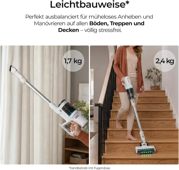 VIOMI Akku-Staubsauger mit 45-Tage-Absaugstation, 65 Min. Laufzeit