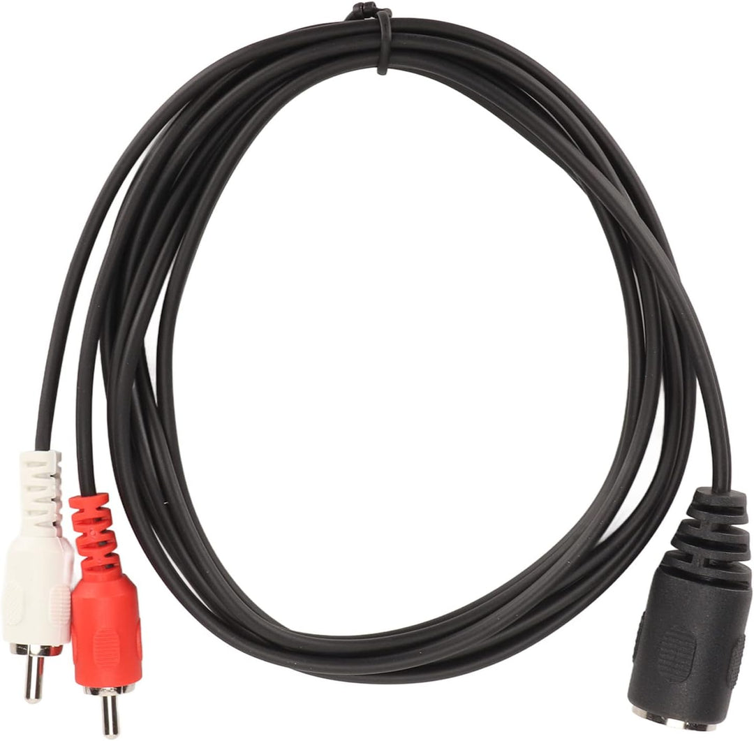DIN 5 Pin auf Cinch Kabel, 5 Pin DIN Buchse auf 2 Cinch Stecker Kabel für Naim Olufsen Bang Quad Ste