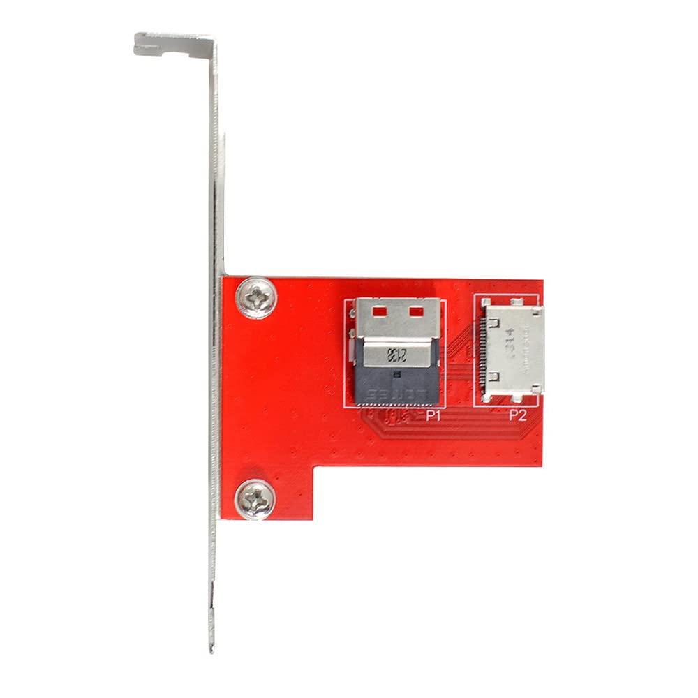 Xiwai PCI-Express 4.0 Slimline SAS SFF-8654 auf Oculink SFF-8611 SFF-8612 PCBA Buchse Adapter mit Ha