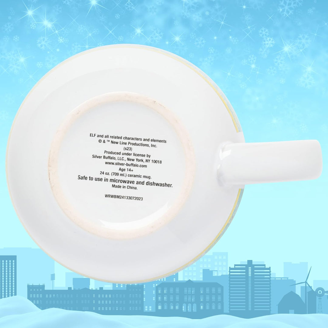 Silver Buffalo Suppentasse aus Keramik mit Elfenmotiv, Fassungsvermögen: 590 ml 24 Ounces Mehrfarbig