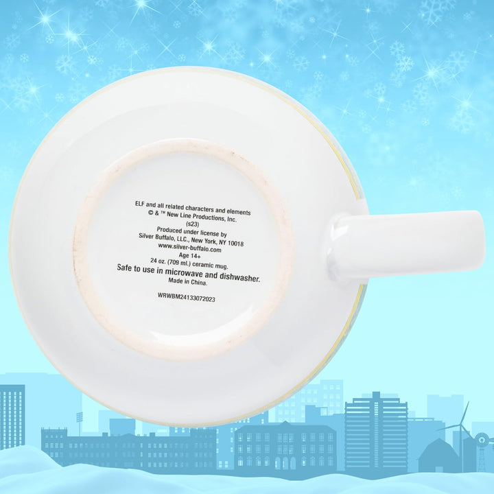 Silver Buffalo Suppentasse aus Keramik mit Elfenmotiv, Fassungsvermögen: 590 ml 24 Ounces Mehrfarbig