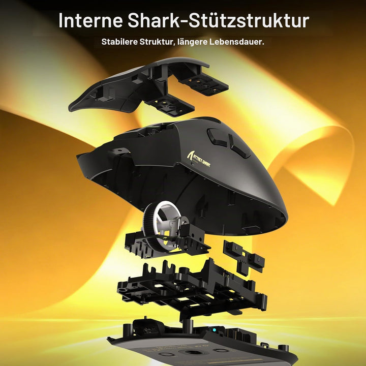 MAMBASNAKE x Attack Shark V8 Wireless Gaming Mouse, 59g Ultra-Lightweight, PAW3950MAX Sensor, Shark