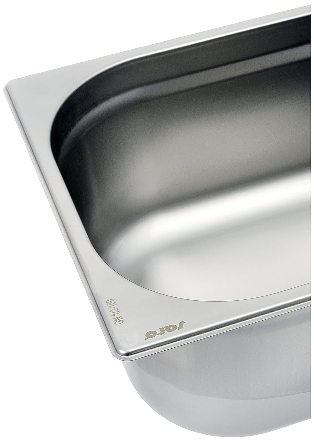 SARO GN-Behälter 1/2 – Edelstahl – Tiefe 150 mm – Inhalt 9,5 L – Für Dampfgarer, Warmhaltewannen & L