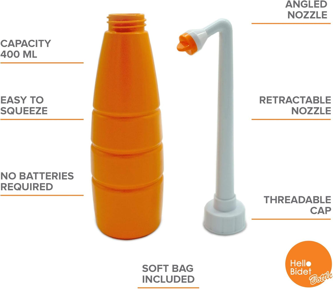 Hello Bidet Flasche für Intimpflege - Intimreinigung für Zuhause oder Unterwegs