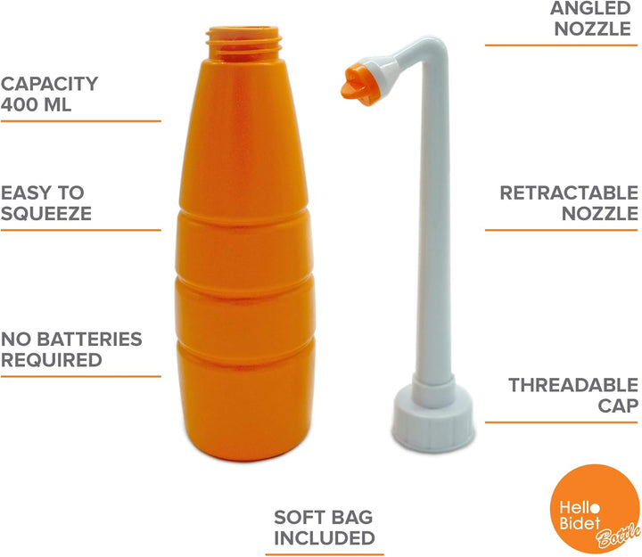 Hello Bidet Flasche für Intimpflege - Intimreinigung für Zuhause oder Unterwegs