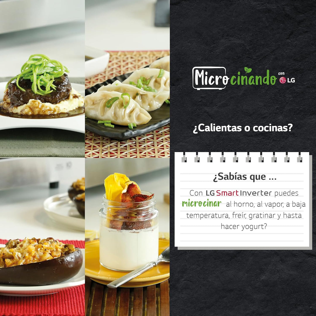 Micro-ondes avec Gril LG MJ3965BPS 39 L 1200W Noir Multicolour, Multicolour