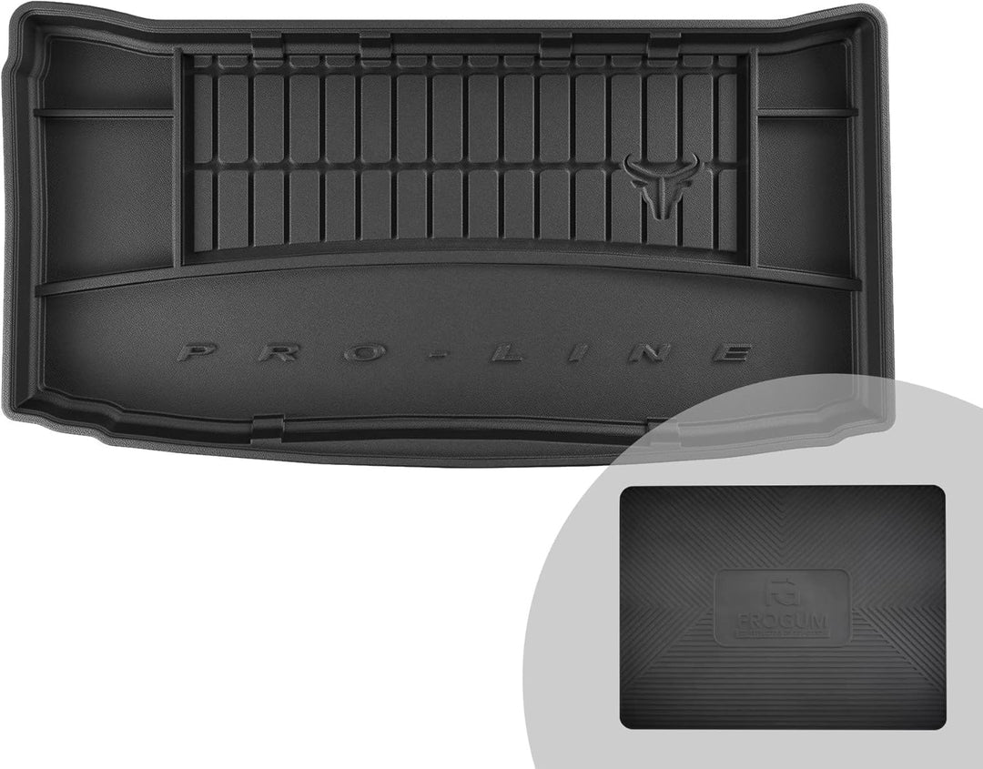 FROGUM ProLine 3D Gummimatte Exklusive Auto Kofferraummatte Kofferraumwanne für FIAT Panda II 2003-2
