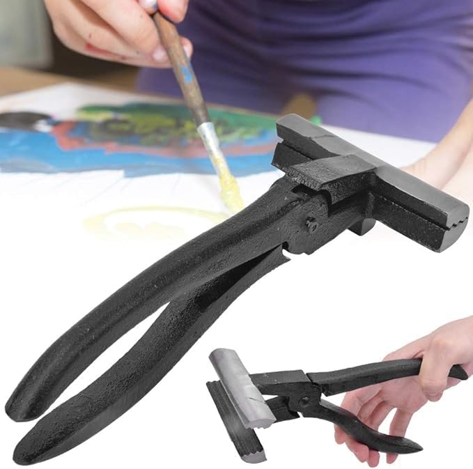Ölgemälde zange, Gusseisen Ölgemälde Leinwand Stretching Tool Zange mit schwarzem Griff für Werbung