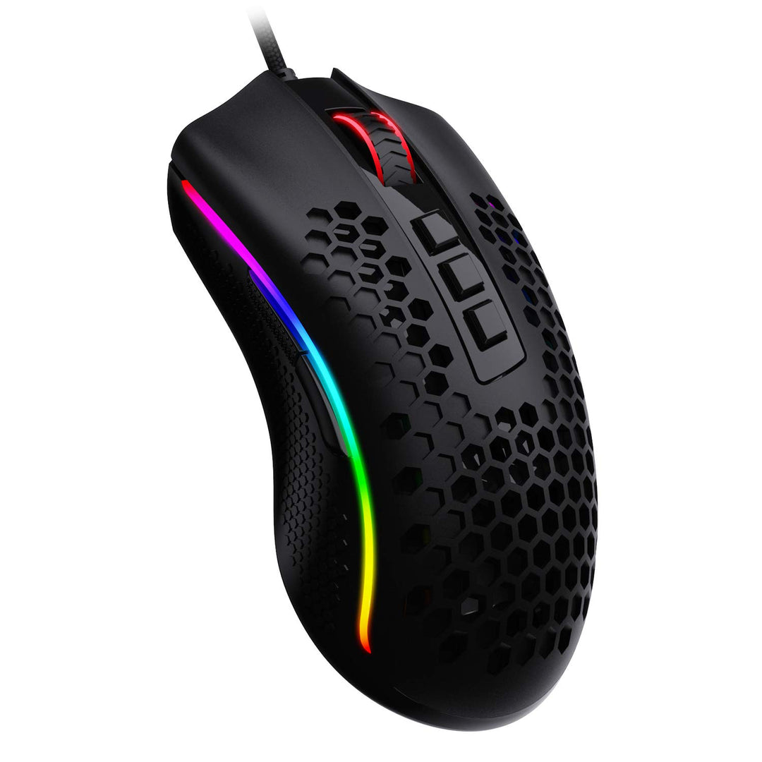 Redragon M808 Storm Leichtgewicht RGB Gaming Maus, 85g Ultraleichte Waben Design - 12.400 DPI Optisc