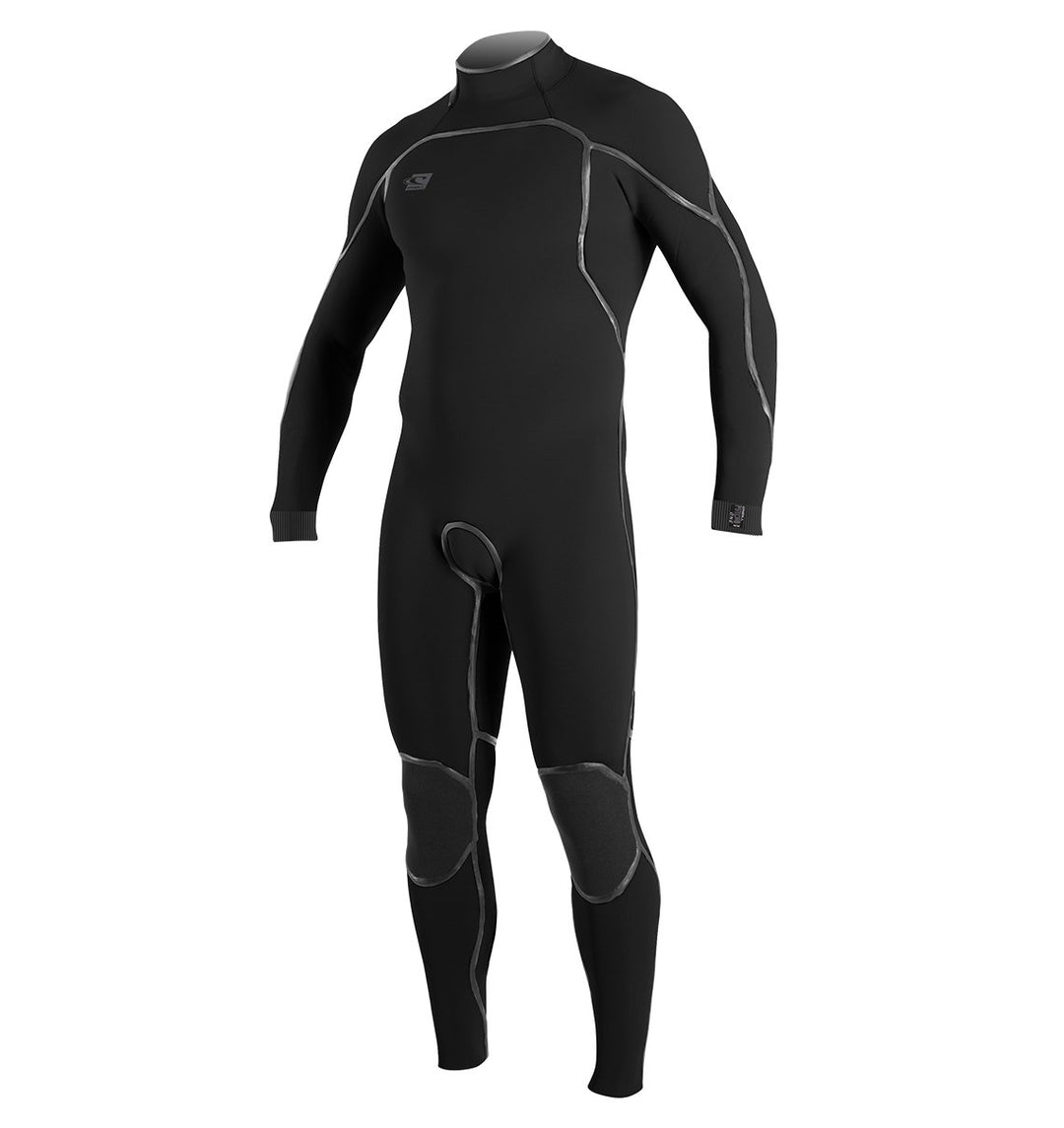 O'Neill Herren Psycho One 3/2 mm Back Zip Full Neoprenanzug S schwarz / schwarz, S schwarz / schwarz