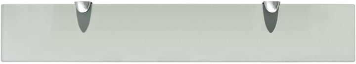 vidaXL Wand Regal Glasregal Glasboden Glasablage Badregal Mattiert 60x10 cm 8 mm Weiss 60 x 10 cm/1,