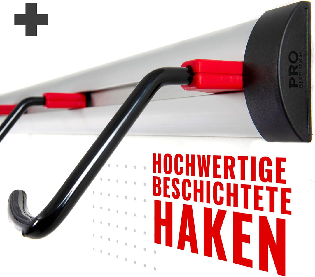 PRO BIKE TOOL Fahrrad Wandhalterung für 3 oder 6 Fahrräder - Verstellbare Garage & Wohnung - Vertika