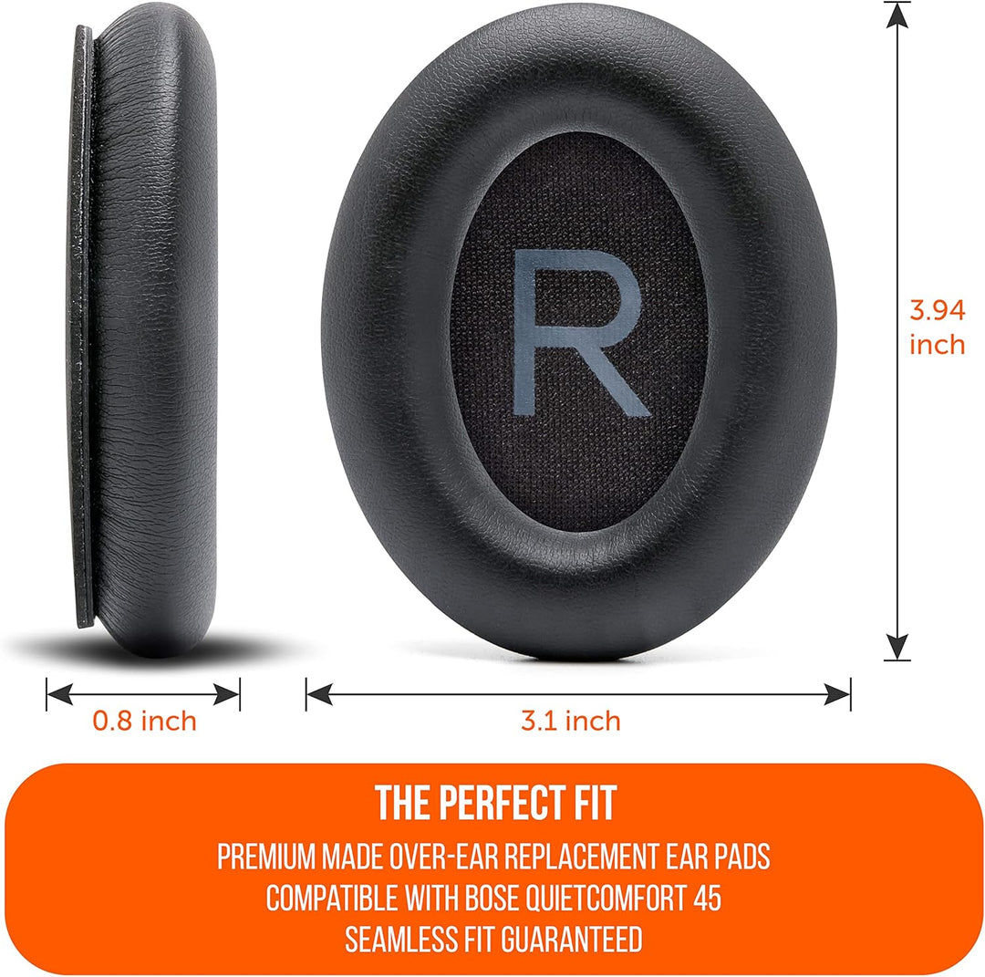 WC PadZ QC45 – Ohrpolster für Bose QuietComfort 45 / QuietComfort Se/QuietComfort Wireless, hergeste