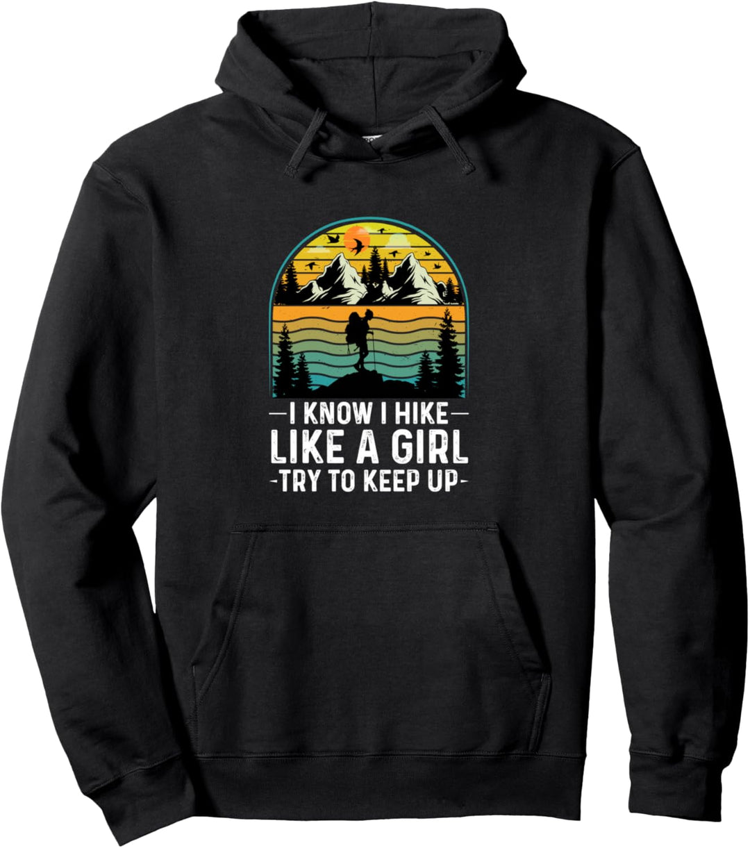 Wandern Mädchen Natur Berge Outdoor Wanderer Pullover Hoodie