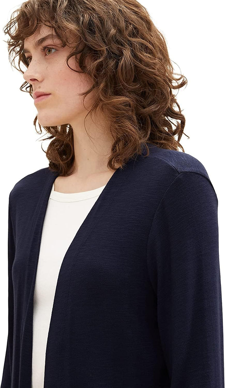 TOM TAILOR Damen Basic Sommer Cardigan, 10668 - Sky Captain Blue