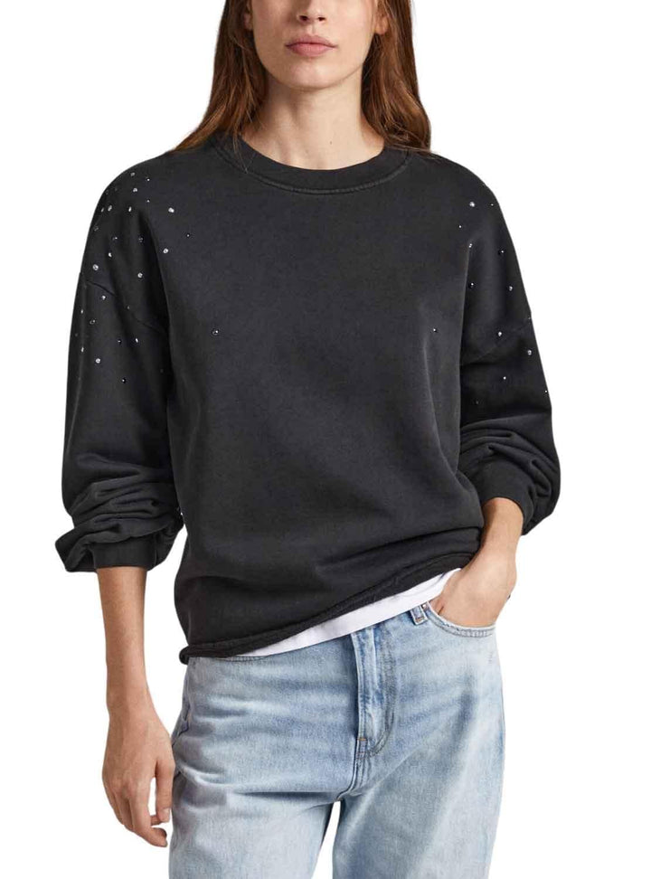 Pepe Jeans Herren Caroline Sweatshirt S Schwarz (Black), S Schwarz (Black)