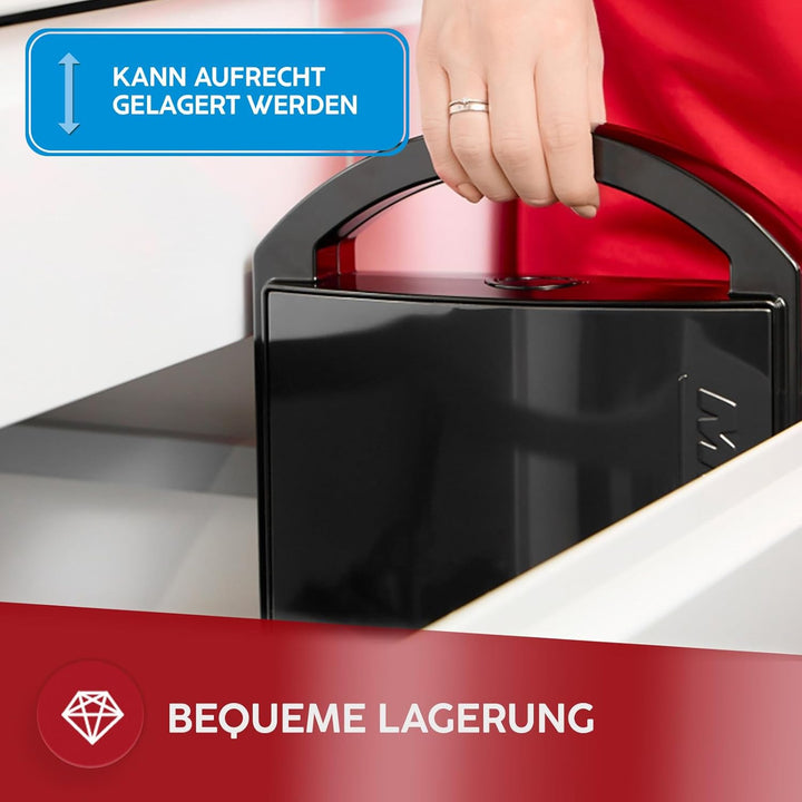 MPM MOP-50M Sandwichmaker 750W - Sandwichtoaster mit Edelstahlgehäuse, 4 Dreieck-Sandwiches, Antihaf