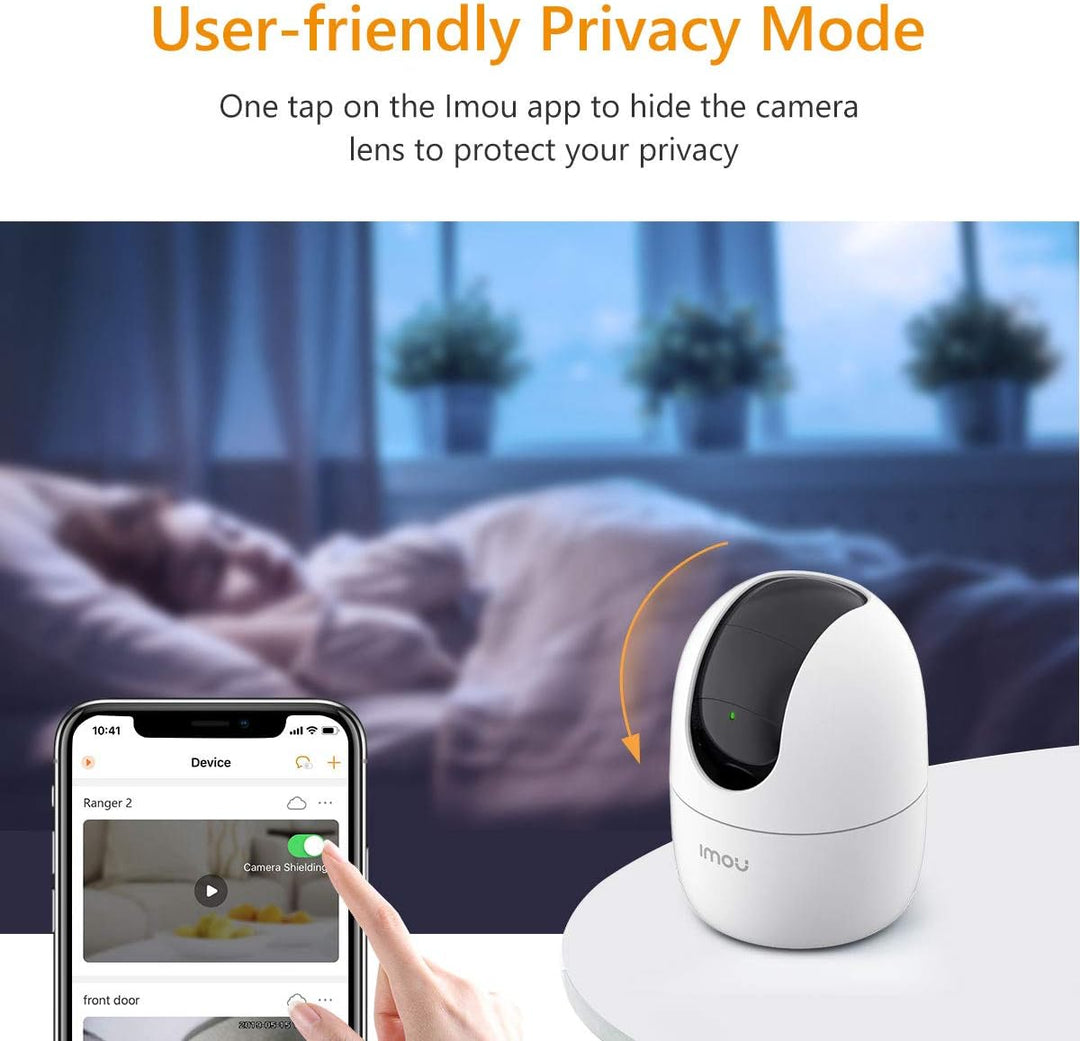 Imou Ranger 2 5 MP (IPC-K2EN-5H2W) - Motorisierte WLAN-Dome-Kamera mit 5 MP verfügt über IA, Selbstt