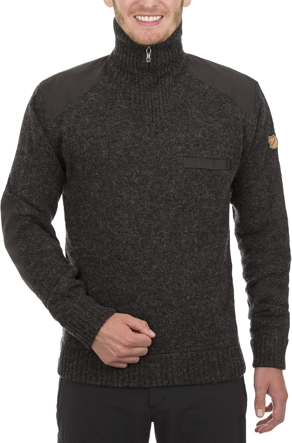 Fjallraven Herren Koster Sweater M Klassischer Pullover aus robuster Wolle XL Dark Grey, XL Dark Gre