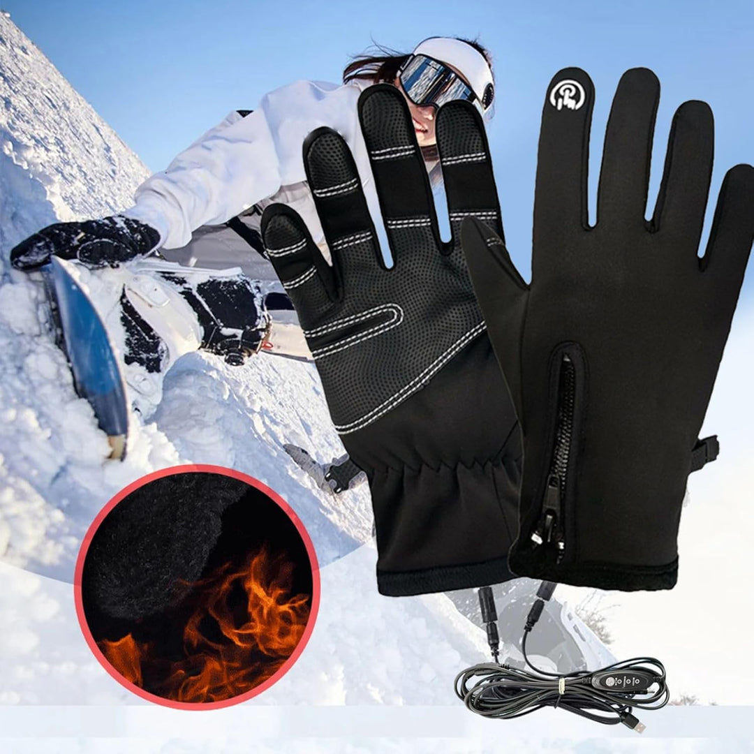 Elektrische Heizhandschuhe | USB-aufladbare Touchscreen-Heizhandschuhe,3 Stufen Heizmuffen Für Damen
