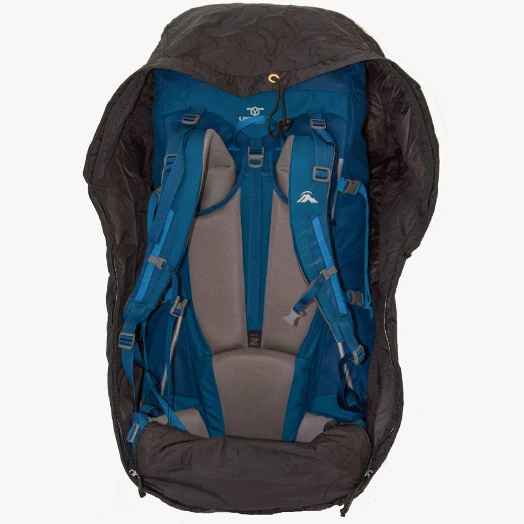 LOWLAND OUTDOOR® Regen- und Transporthülle für Rucksäcke - Wasserabweisend, Schwarz