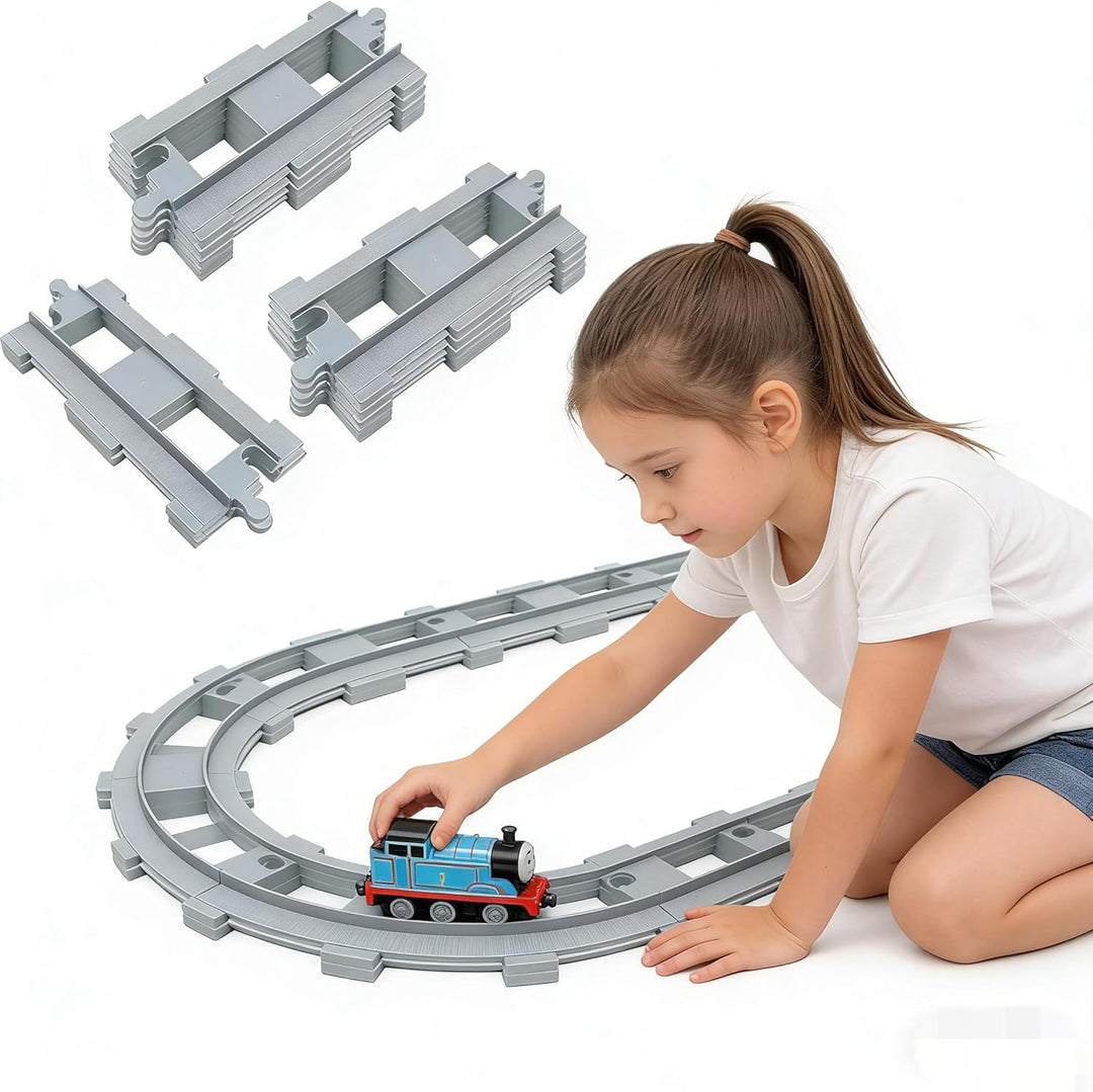 Bausteine Zug Schienen Set,Duplo Eisenbahn,City Eisenbahn Schienen,Schienen Erweiterungsset,Spielzeu