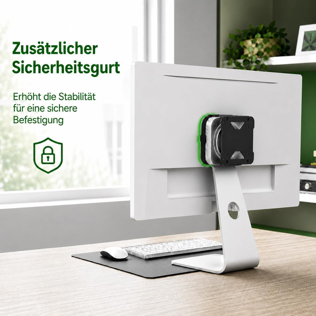 Yaotieci Metallhalterung für Mac mini M4/M4 Pro 2024 – 4 Montagearten